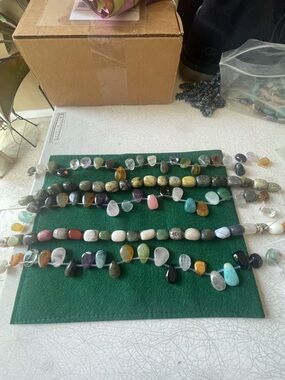 Natural Multi-Color Gemstone Beaded Necklace - Women Jewelry